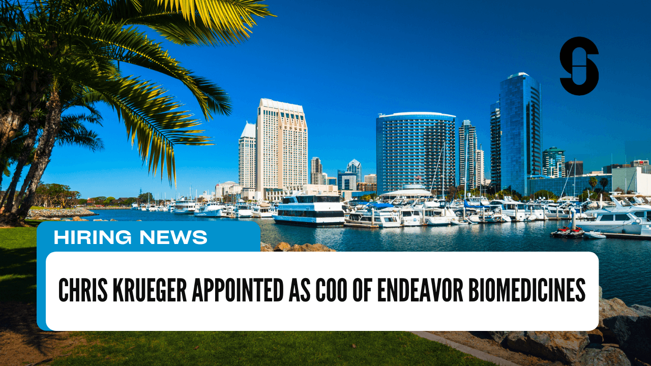 Chris Krueger Appointed as COO of Endeavor BioMedicines
