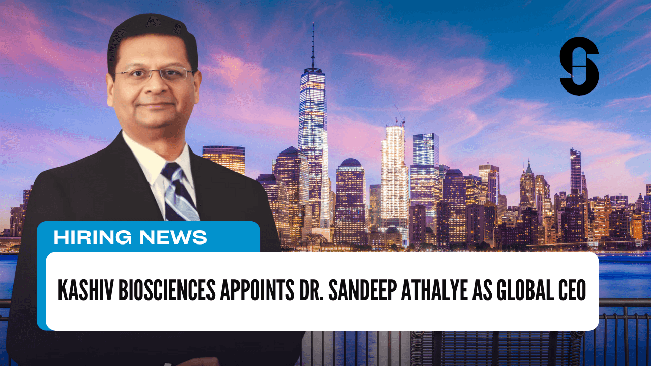 Kashiv BioSciences Appoints Dr. Sandeep Athalye as Global CEO